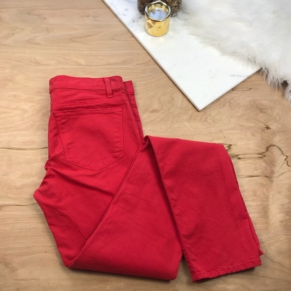 J Brand Red Skinny Leg Jeans #397